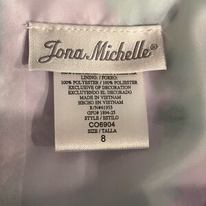 Jona Michelle Floral Blue and Pink Dress